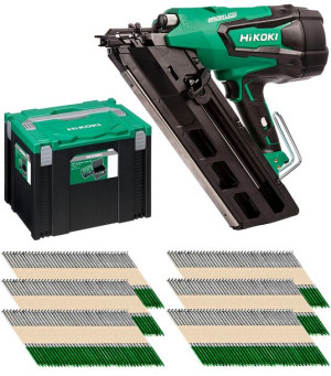 Gwoździarka 18V 34° HiKOKI NR1890DBCL +500 gwoździ