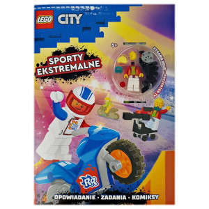 LEGO BOOKS CITY Sporty Ekstremalne + Figurka Dynamo Doug