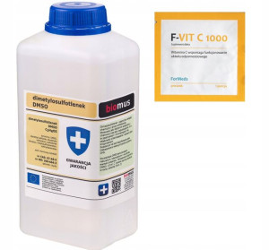 BIOMUS DMSO Dimetylosulfotlenek Czysty 500ml +grat