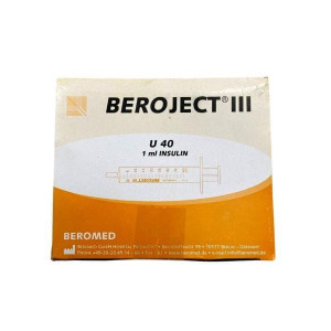 Strzykawki Insulinowe 1 ml U40 Beroject III 100 szt