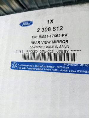 2308812 Lusterko Zewnętrzne Prawe Oe Ford Focus