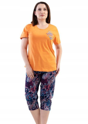 Piżama Damska Vienetta bawełniana +Size 3XL 52 54