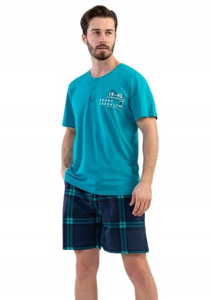 Piżama Męska bawełniana krótki Vienetta 3XL + size