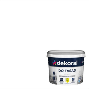 Farba Akrylowa Do Fasad Polinit Biała 5L Dekoral