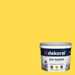Farba Akrylowa Do Fasad Polinit Żółty Ciepły 10L Dekoral