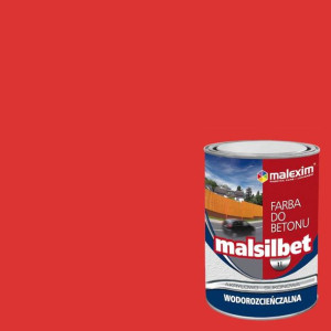 Farba Akrylowo-Silikonowa Malsilbet Czerwony 5L Malexim