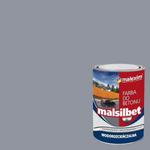 Farba Akrylowo-Silikonowa Malsilbet Szary Jasny 5L Malexim