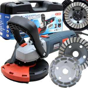 Bass Szlifierka Frezarka Do Betonu 1300w +2 Tarcze