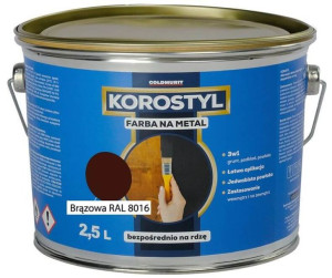 Farba Na Metal 3W1 Brązowy RAL 8016 2,5L Goldmurit