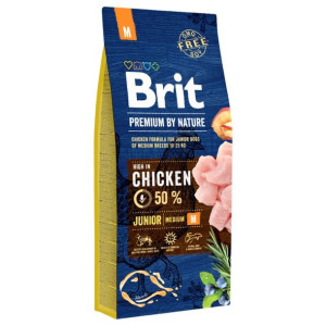 Brit Premium By Nature M Junior / Kurczak 15kg