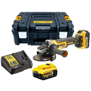 Szlifierka Kątowa Akumulatorowa 'dewalt Dcg405p2-qw' 125mm 18,0v 2 Aku. 5ah