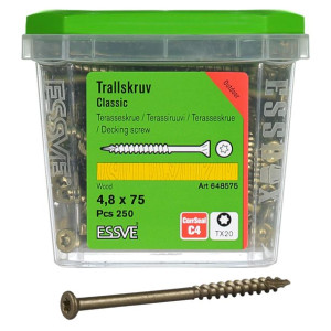 ESSVE Wkręty tarasowe ESSDECK MAX CORRSEAL 4,8x55mm 250SZT