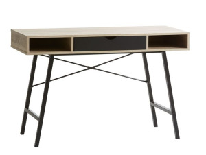 Biurko ABBE 120 x 48 x 76 cm dąb/czarny
