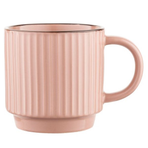 Kubek ceramiczny Florina Janes 350 ml brązowy