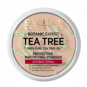 EVELINE Tea Tree Puder matujący do twarzy 02 Beige