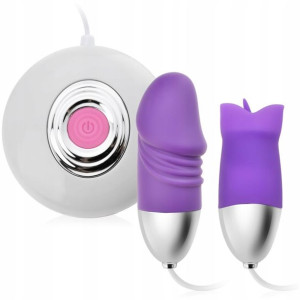 Dwie Sex Zabawki - Masażer Oralny + Jajeczko Penis