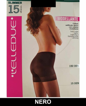 ELLEDUE SLIMMER 15 Rajstopy dam. NERO Roz.:1