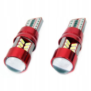 Żarówka LED 12V i 24V W5W CANBUS biała T10e 2 szt