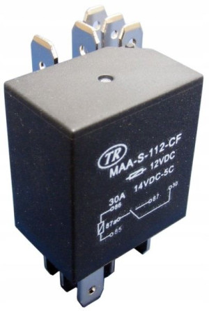Przekaźnik samochodowy mini 5 PIN 12V DC 30A ON/ON