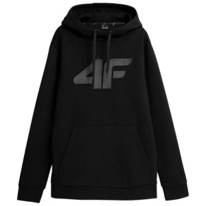 Bluza męska 4F Sportowa z kapturem Kangurka czarna