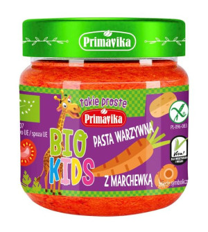 Pasta Warzywna Z Marchewką Bezglutenowa Bio 160 G - Primavika (bio Kids)