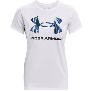 Koszulka damska under armour live sportstyle graphic ssc biała 1356305 104