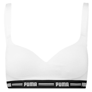 Stanik sportowy damski puma padded top 1p hang biały 907863 05