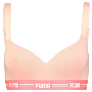 Stanik sportowy damskie puma paded top 1p hang jasny róż 907863 06