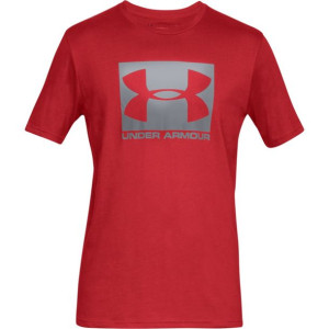 Koszulka męska under armour boxed sportstyle ss czerwona 1329581 600