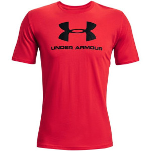 Koszulka męska under armour sportstyle logo ss czerwona 1329590 601