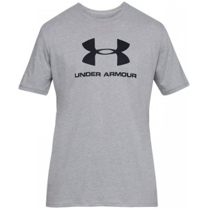 Koszulka męska under armour sportstyle logo ss szara 1329590 036