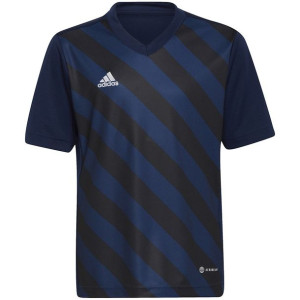 Koszulka dla dzieci adidas entrada 22 graphic jersey granatowo-czarna hf012