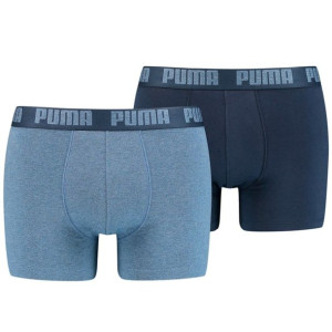 Bokserki męskie puma basic boxer 2p niebieskie, granatowe 906823 36