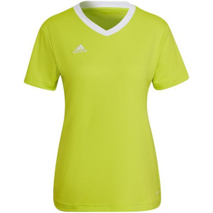 Koszulka damska adidas entrada 22 jsy limonkowa hc5080