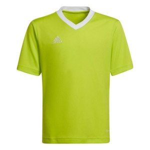 Koszulka dla dzieci adidas entrada 22 jersey limonkowa hc5079