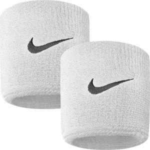 Frotki na nadgarstek nike swoosh białe 2 szt. nnn04101os