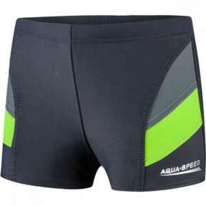 Spodenki kąpielowe dla dzieci aqua-speed andy c.szaro zielone 38