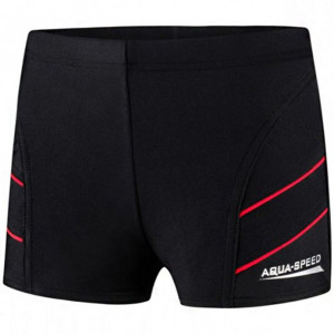 Spodenki kąpielowe dla chłopca aqua-speed andy czarno-czerwone 16 349