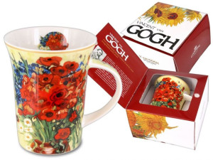 Kubek - V. van Gogh, Czerwone maki i stokrotki (CARMANI)