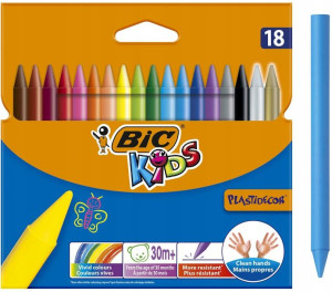 Bic Kids Plastidecor Kredki Świecowe 18 Kolorów