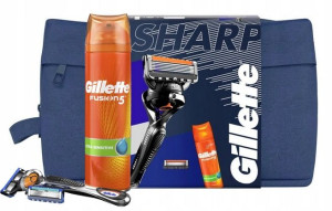 Gillette Zestaw podróżny maszynka do golenia Fusion, 3 ostrza + żel