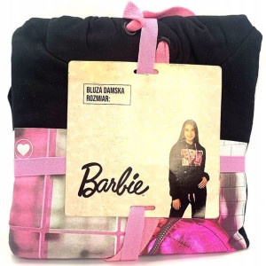 Barbie Bluza Damska Kangurka Czarna Rozm. L