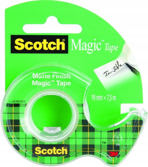 SCOTCH Magic Taśma samoprzylepna 19mmx7,5m z podajnikiem