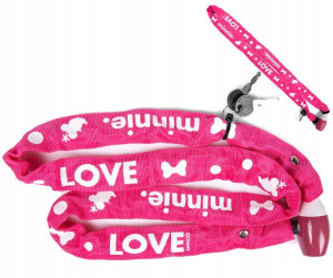 Blokada rowerowa łańcuchowa 2xKLUCZ Minnie Mouse