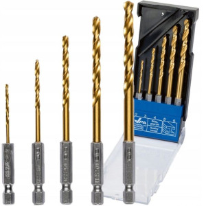PARKSIDE Zestaw Wierteł 6-kątnych HSS Metal 2-6mm