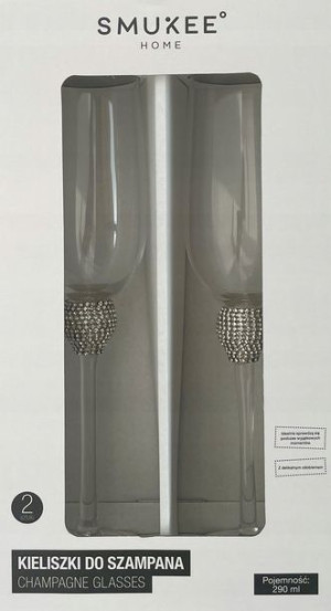 Smukee Kieliszki do Szampana Glamour 2 x 290ml