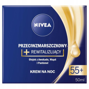 Nivea Przeciwzmarszczkowy + Krem Na Noc 55+ 50 Ml