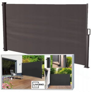 Livarno Home Markiza Boczna Rozsuwana 160 x 300 cm ANTRACYT