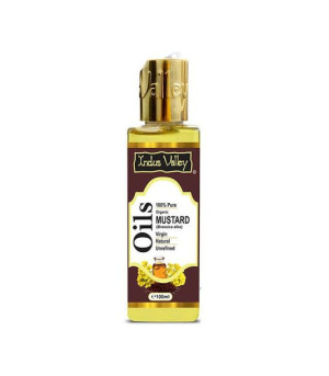 Olej Z Gorczycy, Organiczny, Nierafinowany, 100 Ml, Indus Valley