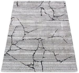 Dywan Quantum 02 szary / srebrny